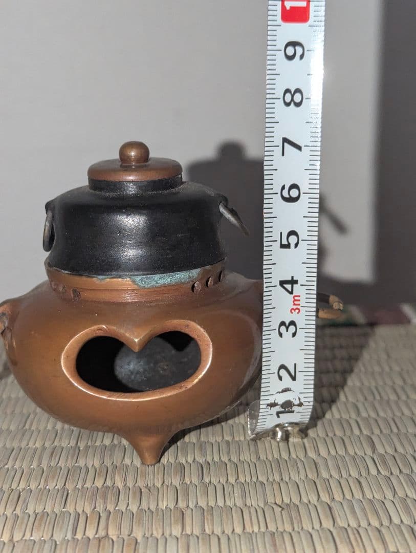 稀少！　銅製茶釜の古い雛道具　茶道具