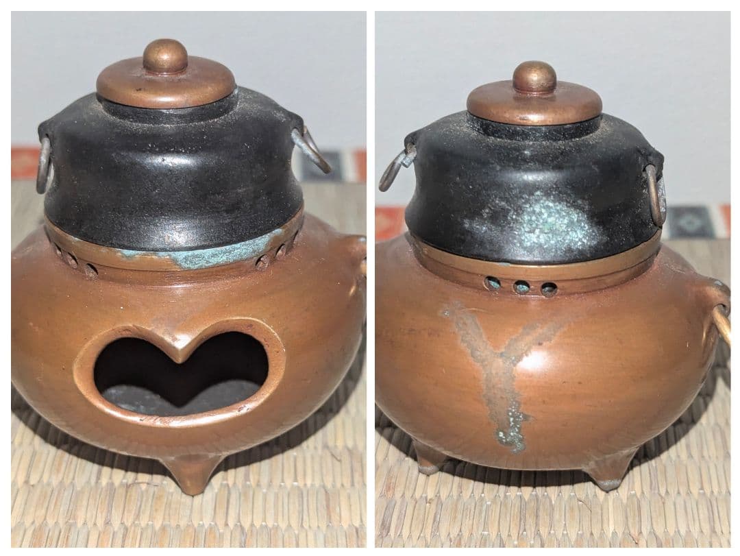 稀少！　銅製茶釜の古い雛道具　茶道具
