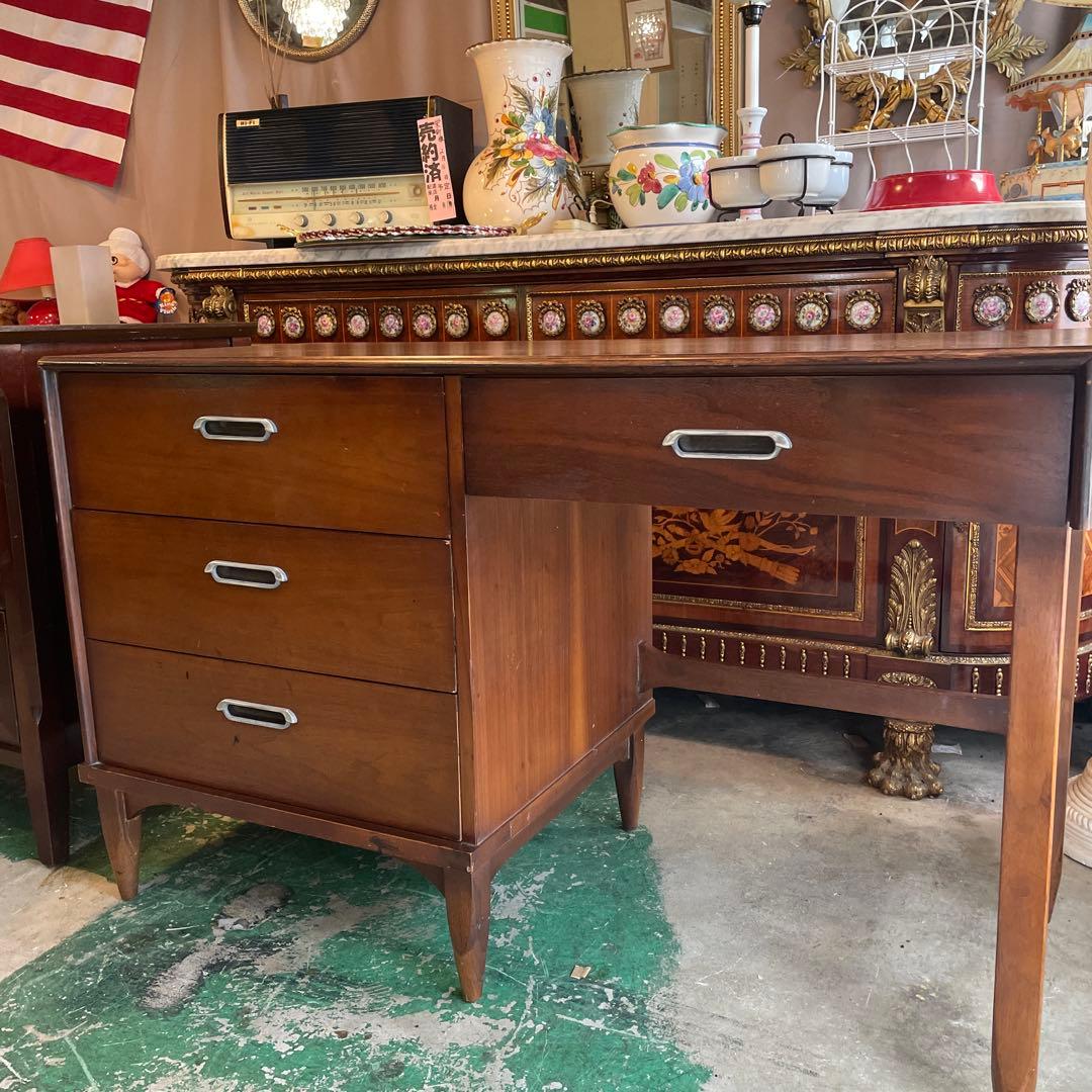 アメリカン・ヴィンテージチークデスク・RISHEL