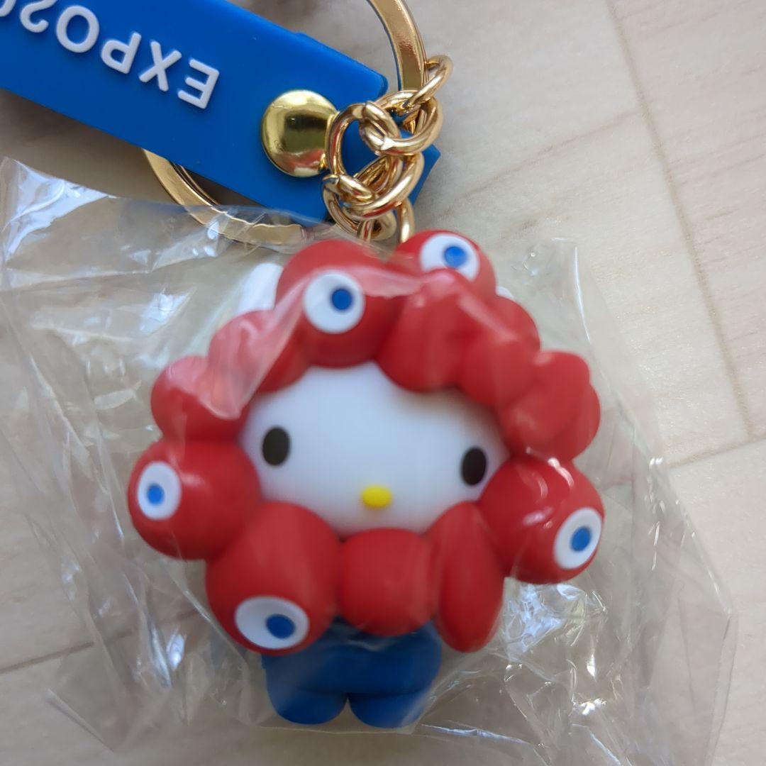 【大阪関西万博会場限定】サンリオミャクミャクコラボ　ハローキティ キーホルダー