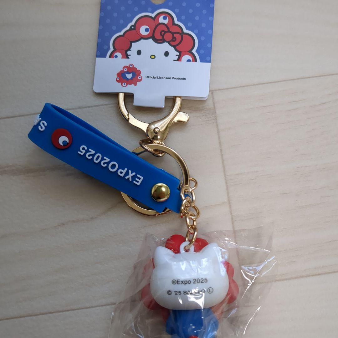 【大阪関西万博会場限定】サンリオミャクミャクコラボ　ハローキティ キーホルダー