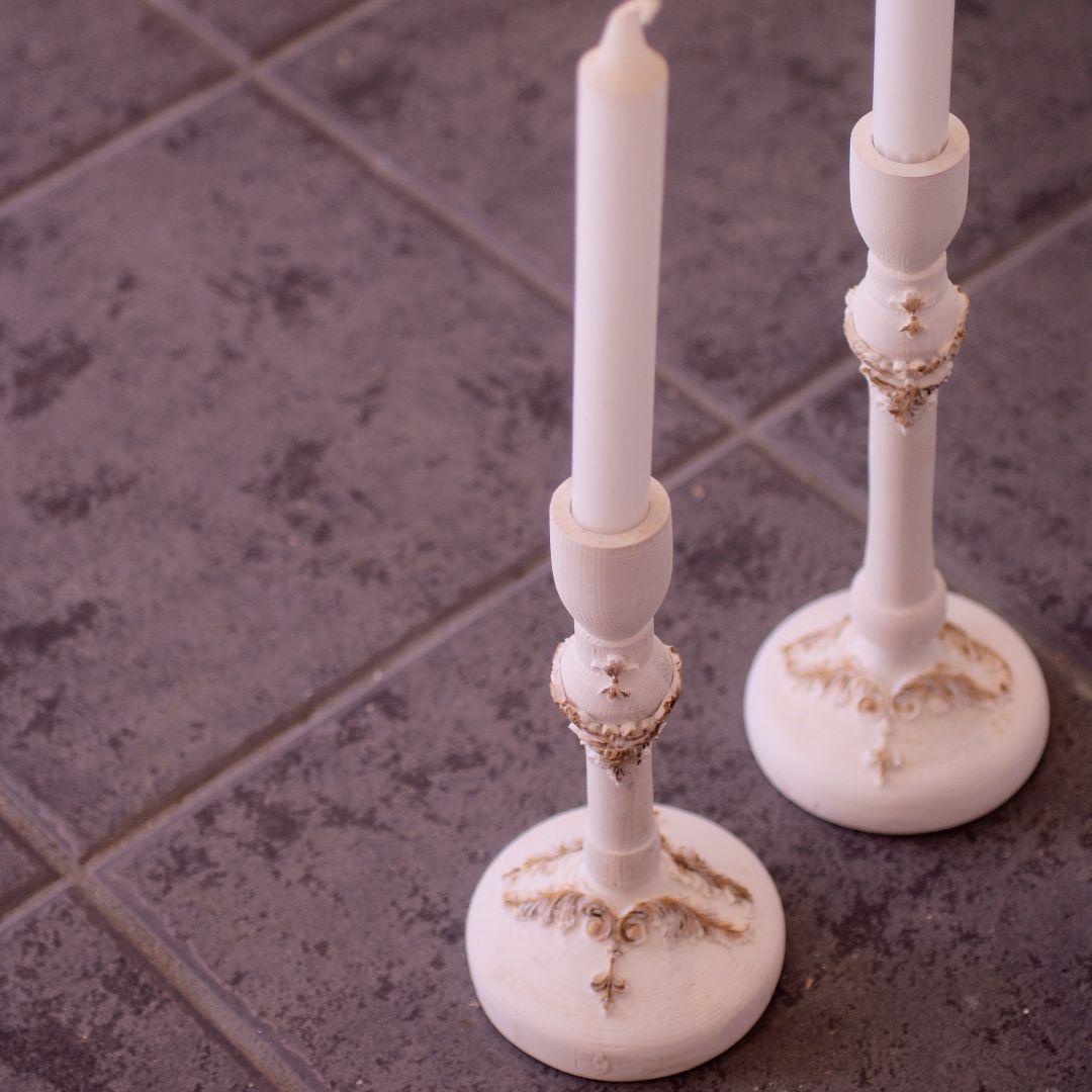 むにゅむにゅムニュムニュ シャビー キャンドルホルダー