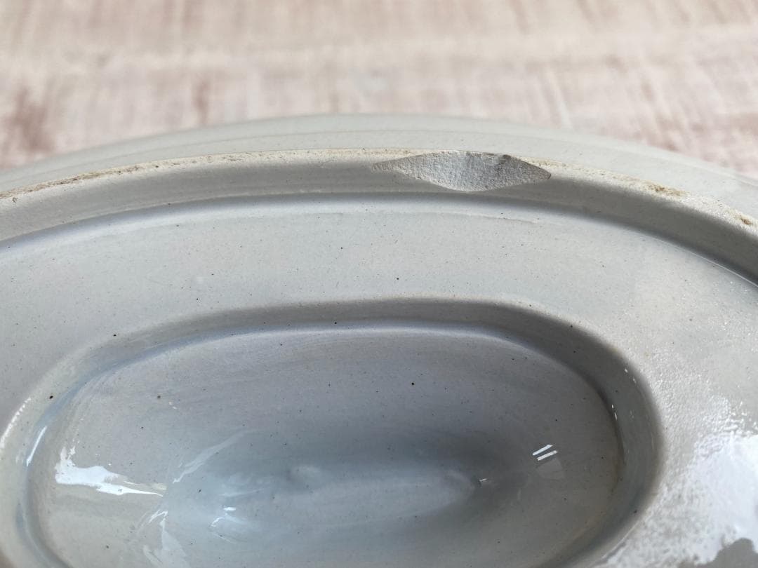 フランス アンティーク モントロー パウダーブルー ソーシエール