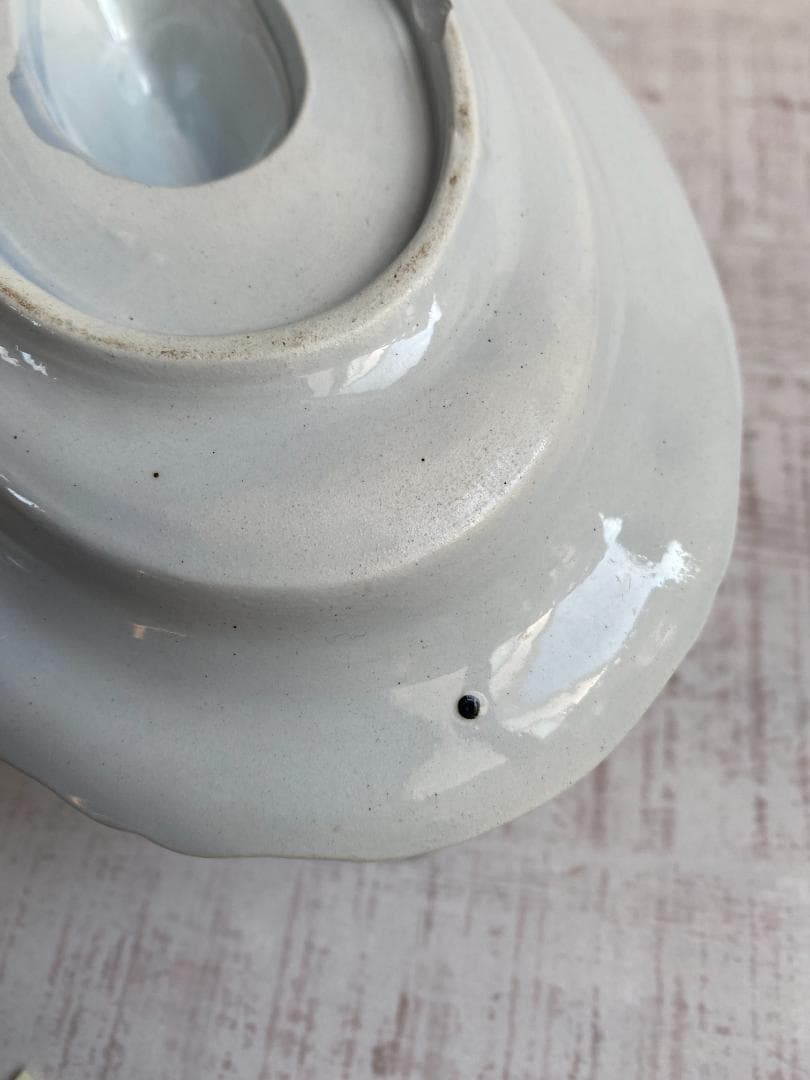 フランス アンティーク モントロー パウダーブルー ソーシエール