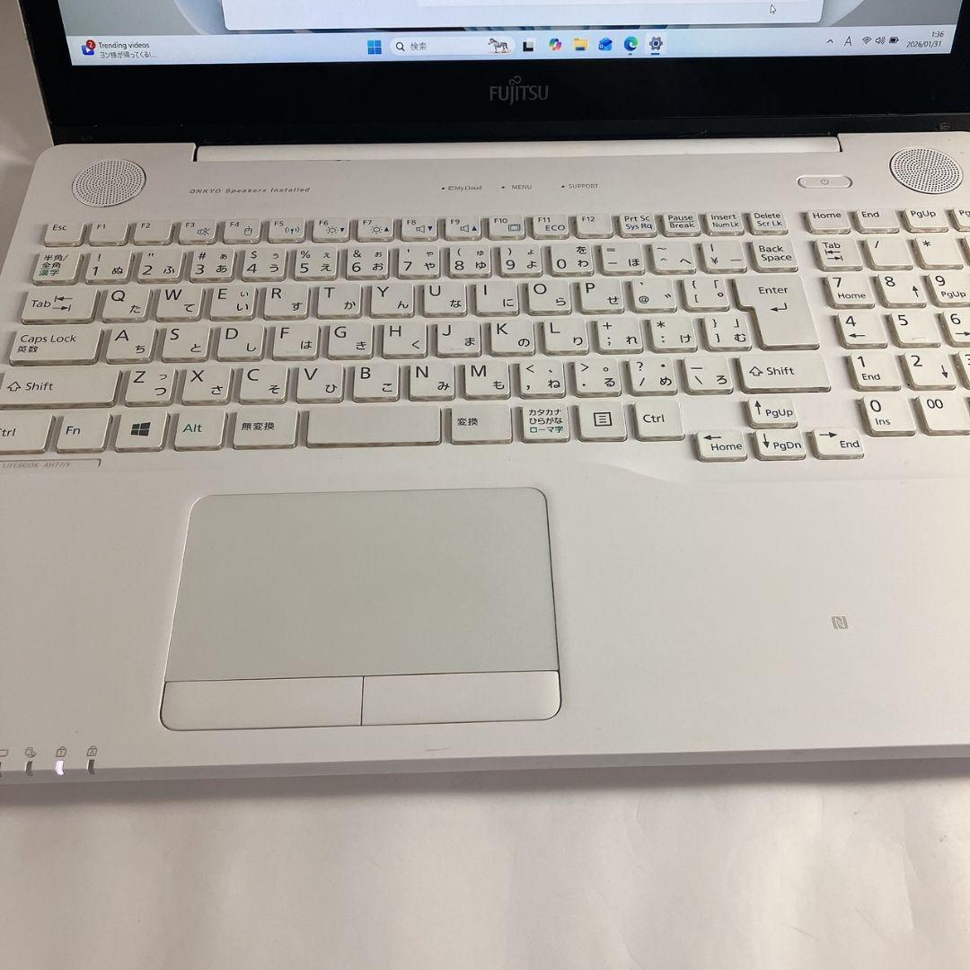 6世代i7×SSD480GB Lifebook Win11　カメラ/ブルーレイ