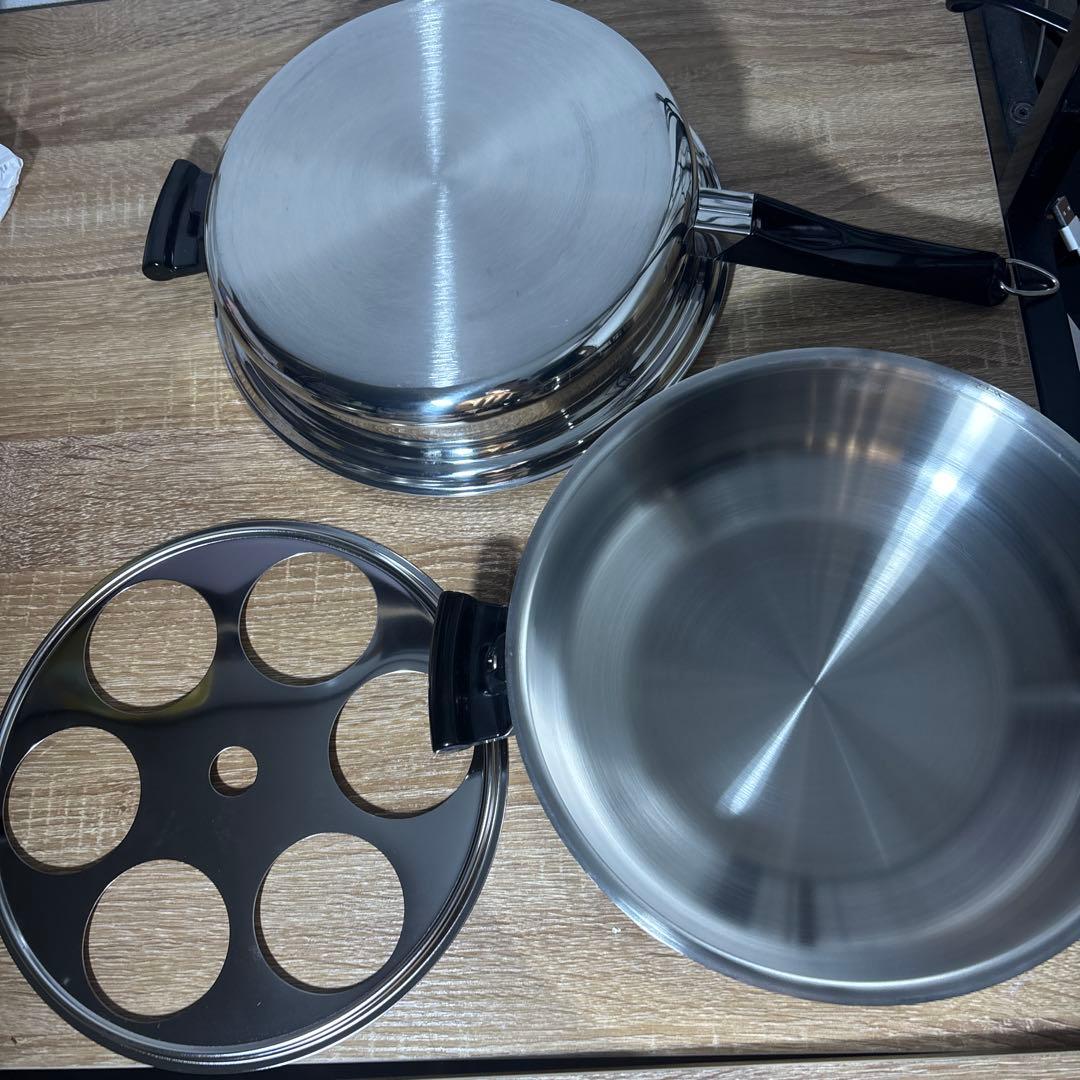 アムウェイ　クイーン　大フライパン　ドームカバーセット　未使用　美品寄り　最安値