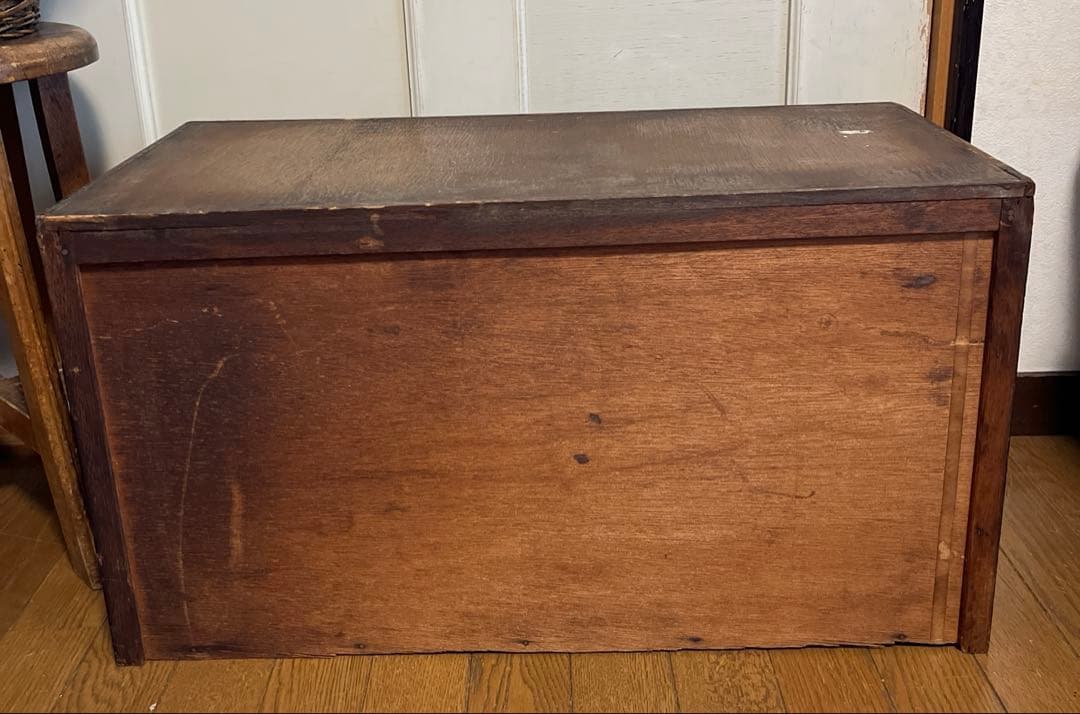 ヴィンテージ　アンティーク　ガラス　戸棚　飾り棚　昭和レトロ