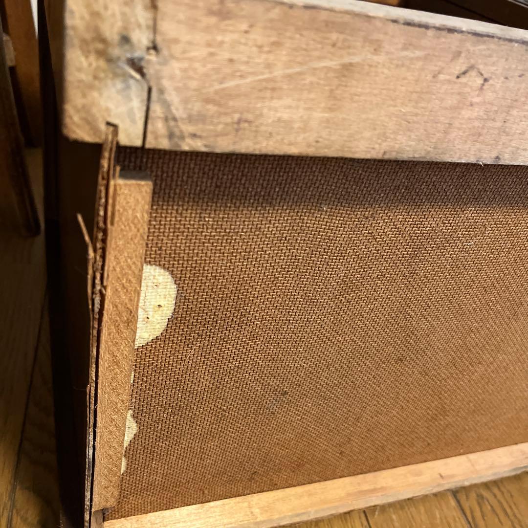 ヴィンテージ　アンティーク　ガラス　戸棚　飾り棚　昭和レトロ