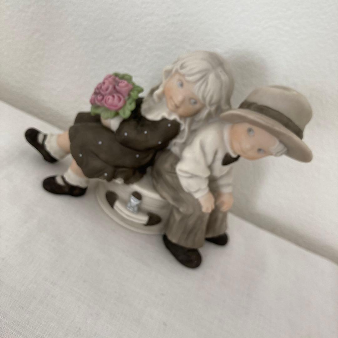 キムアンダーソン　陶器　置物　フィギュリン　4点　オルゴール