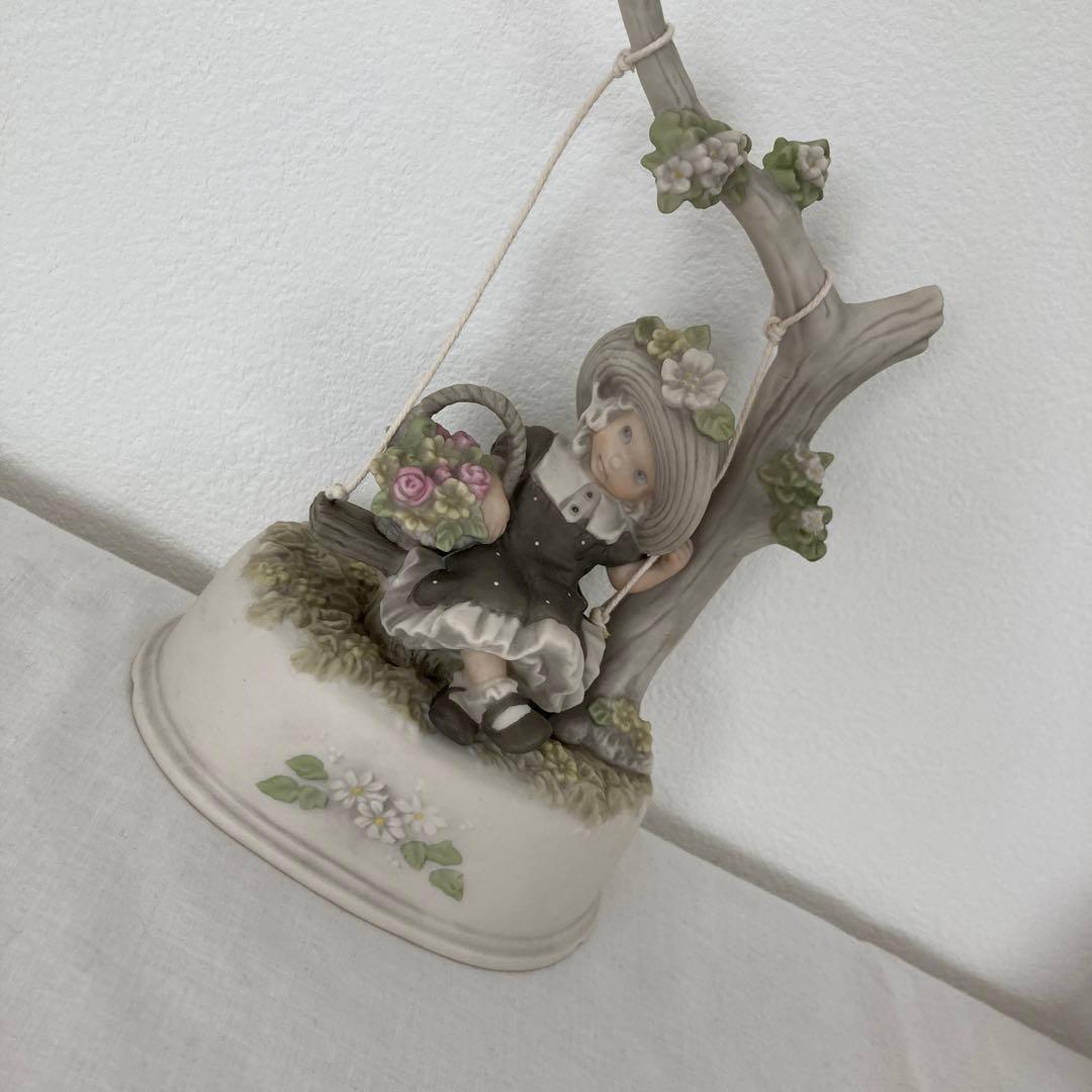 キムアンダーソン　陶器　置物　フィギュリン　4点　オルゴール