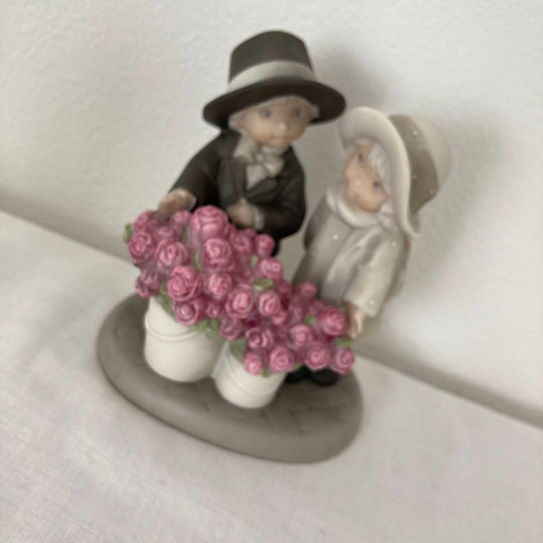 キムアンダーソン　陶器　置物　フィギュリン　4点　オルゴール