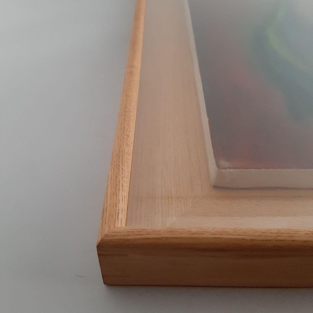 No4599額装　T.kanata 抽象画　油彩絵　絵画　美術　アート　送料無料