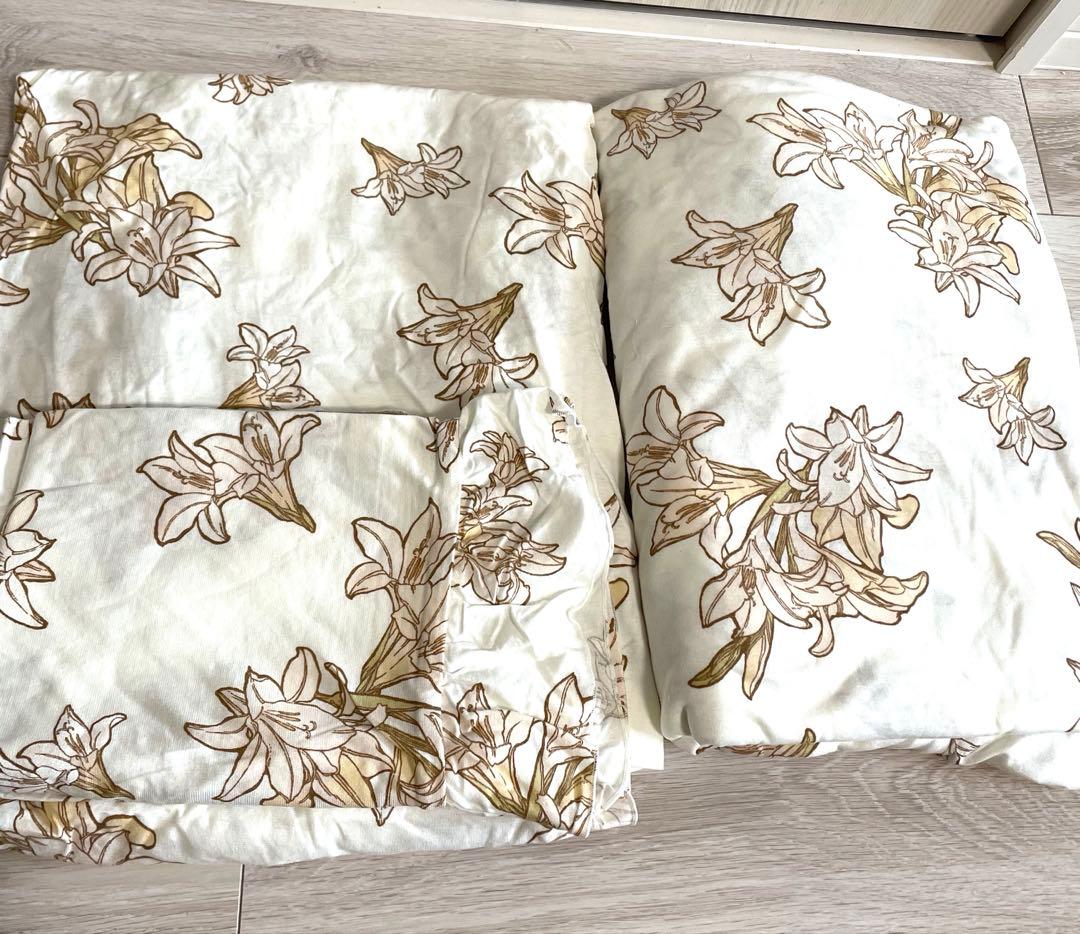 新品gelato pique シングル布団3点セット ミュシャ ジェラートピケ