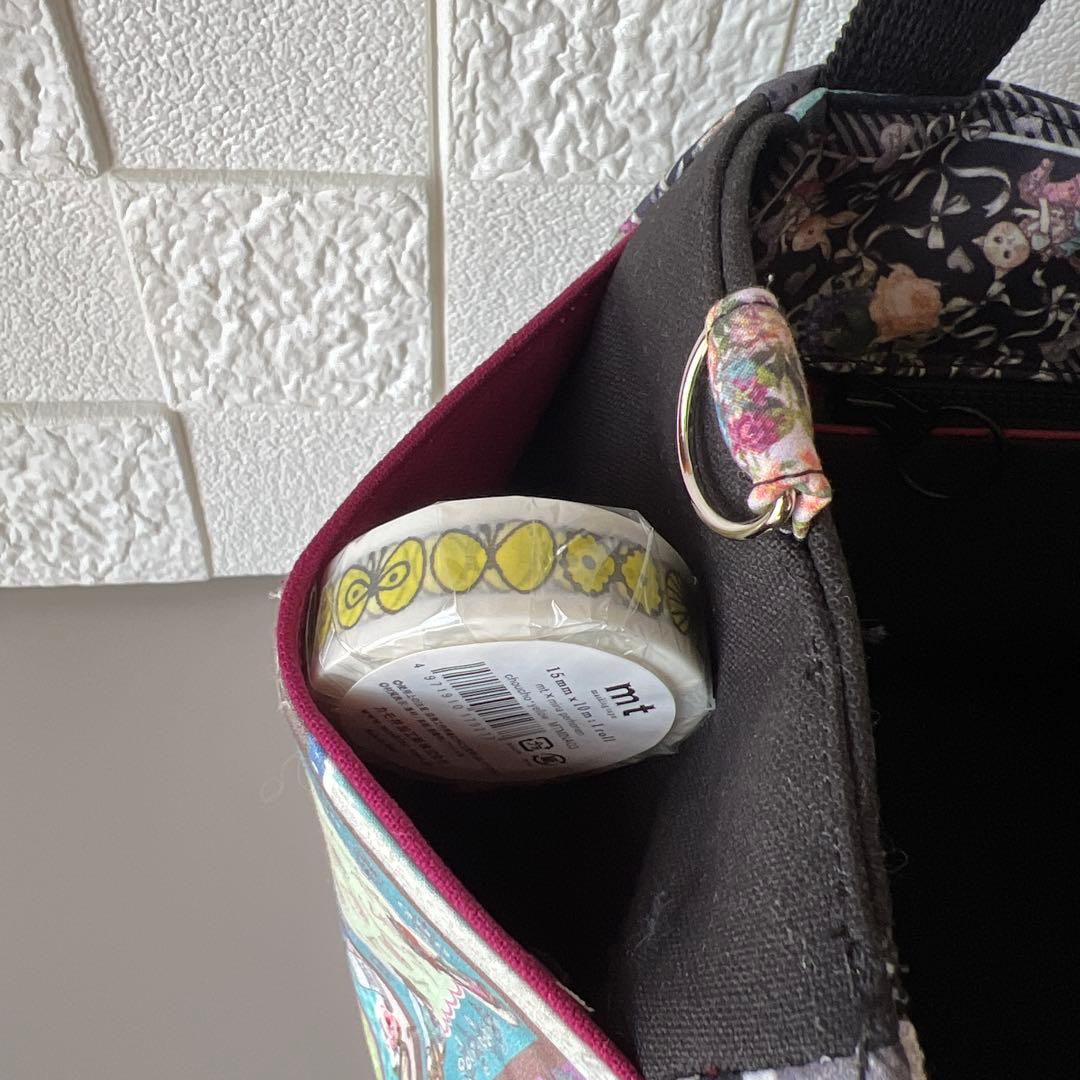 【ジョリーフルール】　トイトイ幸せのハンカチーフ柄　チューリップバッグ　S 2色