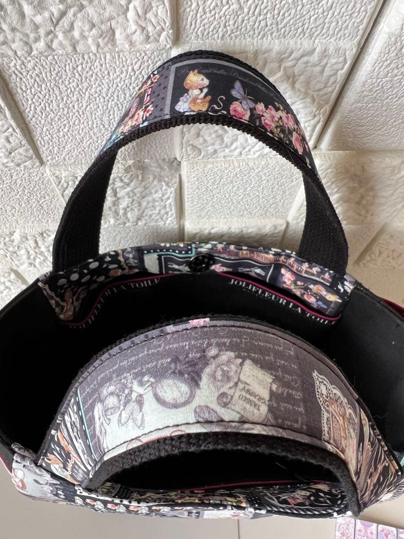 【ジョリーフルール】　トイトイ幸せのハンカチーフ柄　チューリップバッグ　S 2色