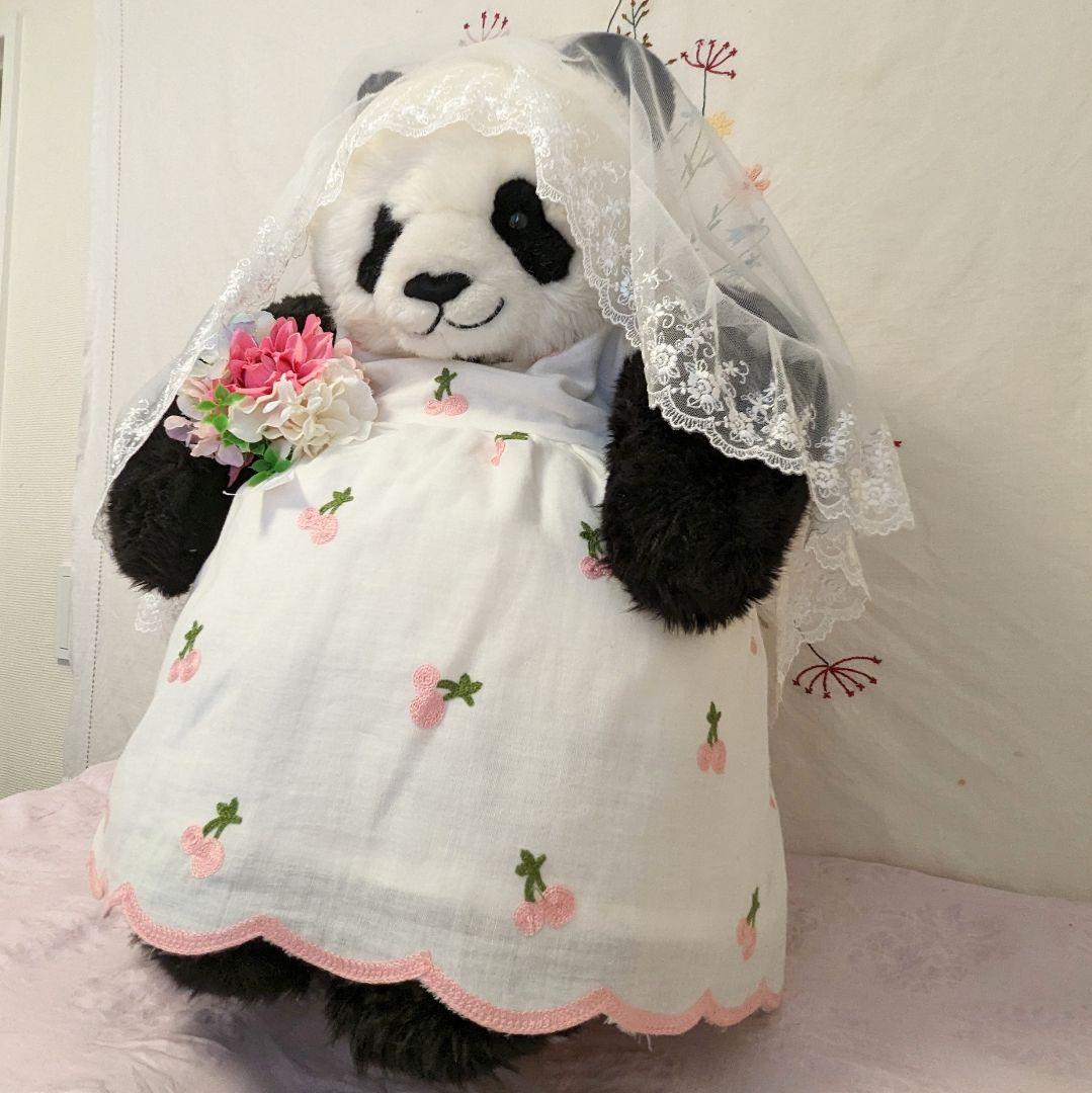 抱っこシャン♡素敵なガーデンウエディング♡ピンクのさくらんぼワンピース