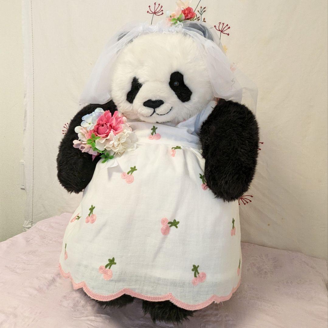 抱っこシャン♡素敵なガーデンウエディング♡ピンクのさくらんぼワンピース