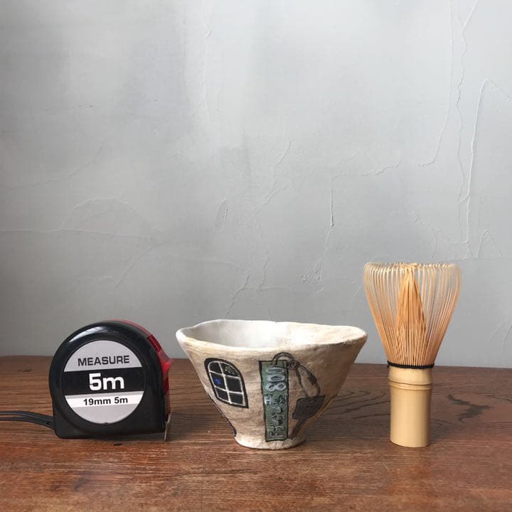 妻の作った フシギのお茶碗 ホテルのルームキーやドア模様 陶芸