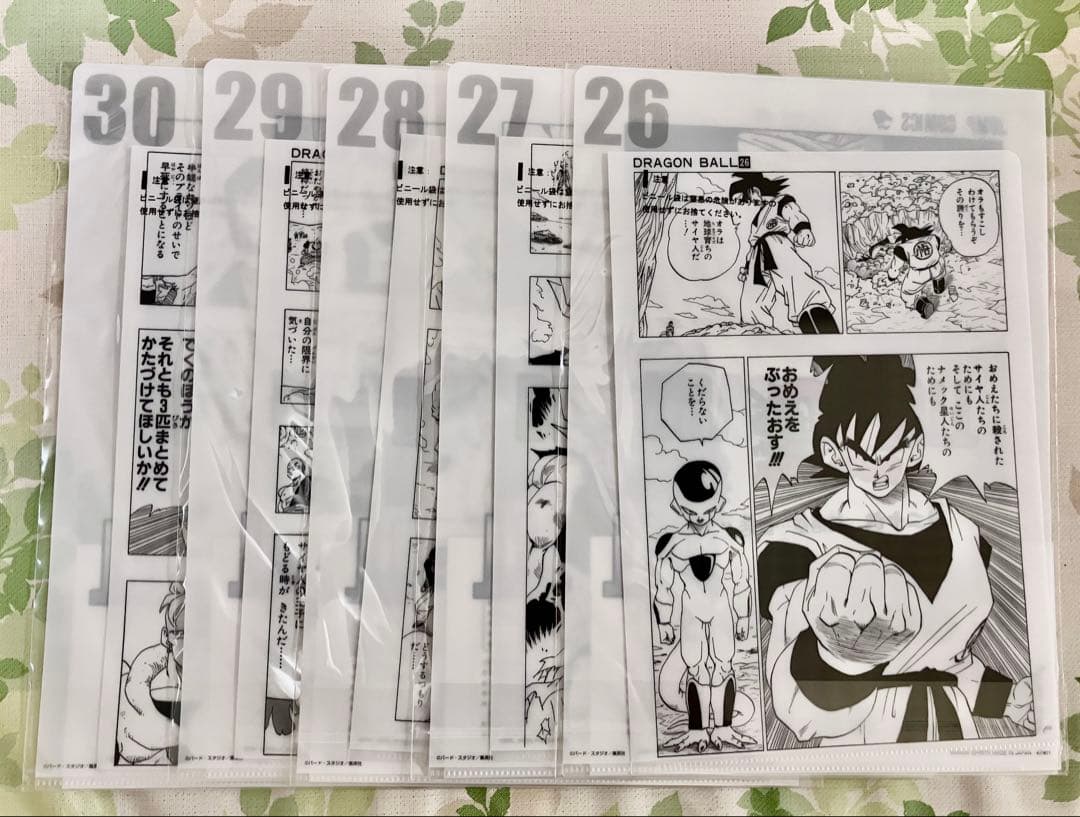 一番くじ ドラゴンボール 其之二 G賞 クリアファイル 全21種　フルコンプ