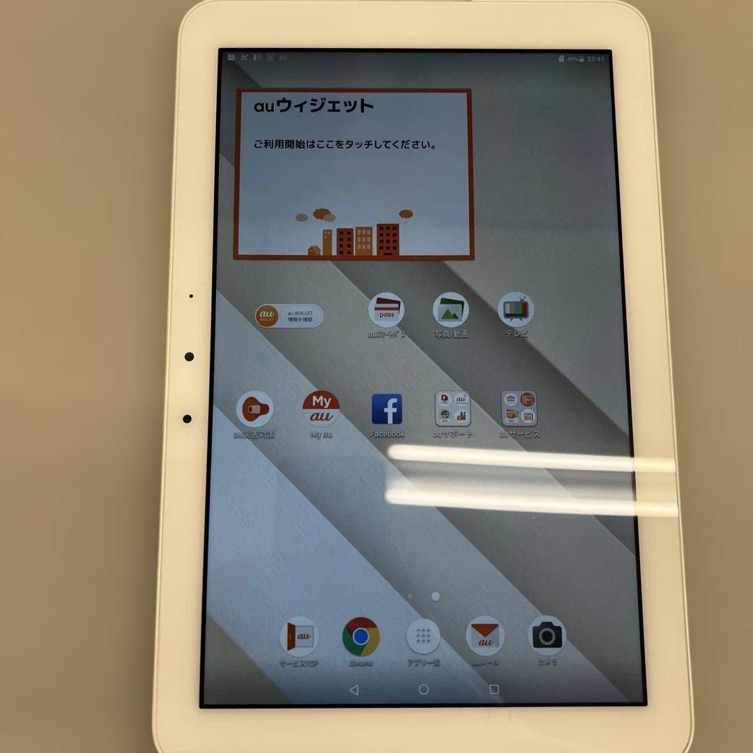 512001 au Qua tab QZ10 KYT33SWA オフホワイト