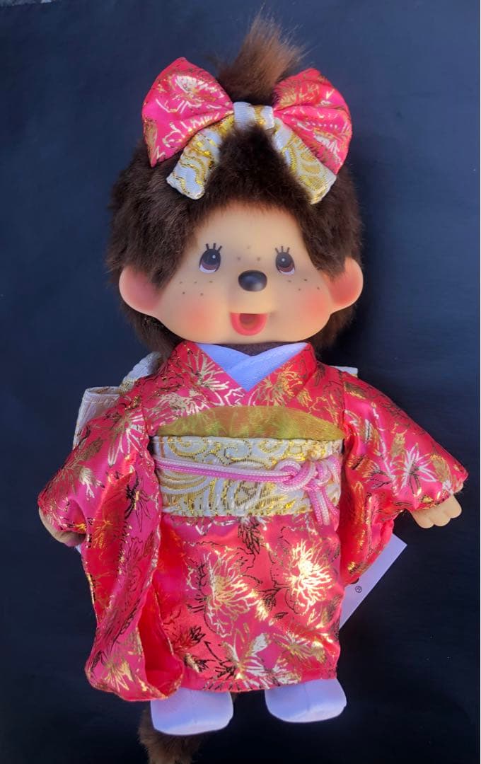 お買得‼️レア　正規品　新品　タグ付　着物モンチッチぬいぐるみ Sサイズ3set❣️