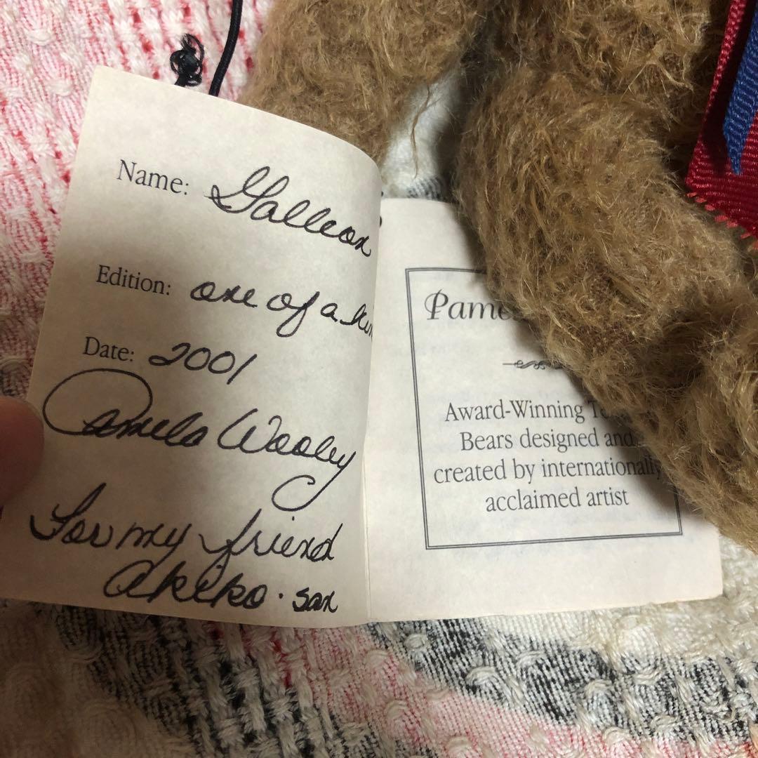 海外アーティスト テディベア作家　Pamela Wooley ぬいぐるみ