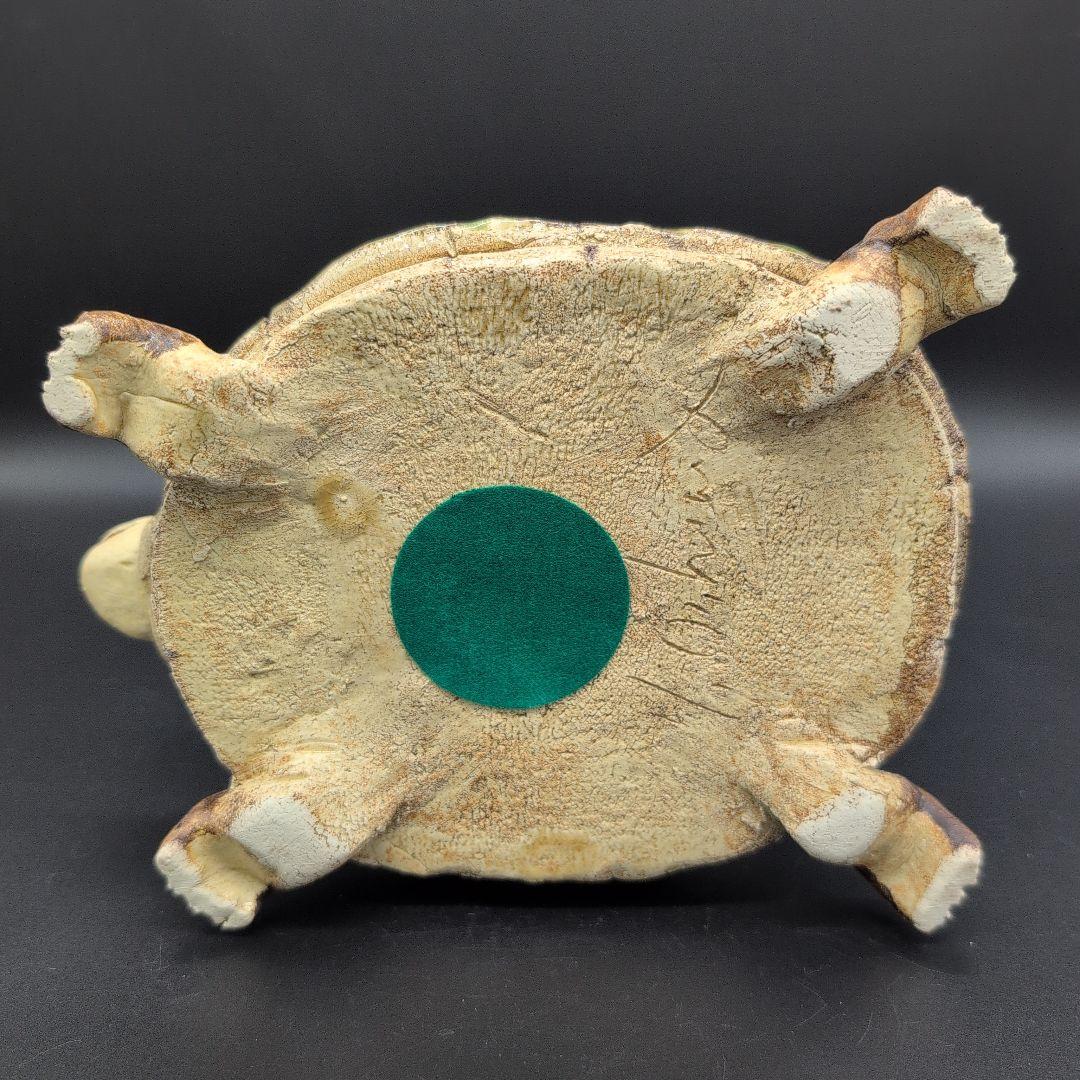 【新品未使用品】縁起物　癒し　長寿　親子 カメ (中) サイズ 瀬戸焼