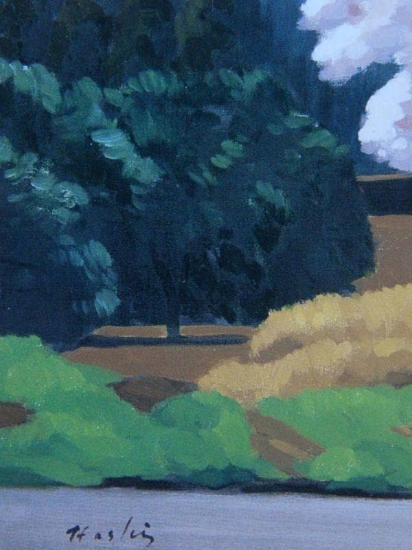 橋本博英、【さくら咲く】、希少画集画より、状態良好、新品高級額装付