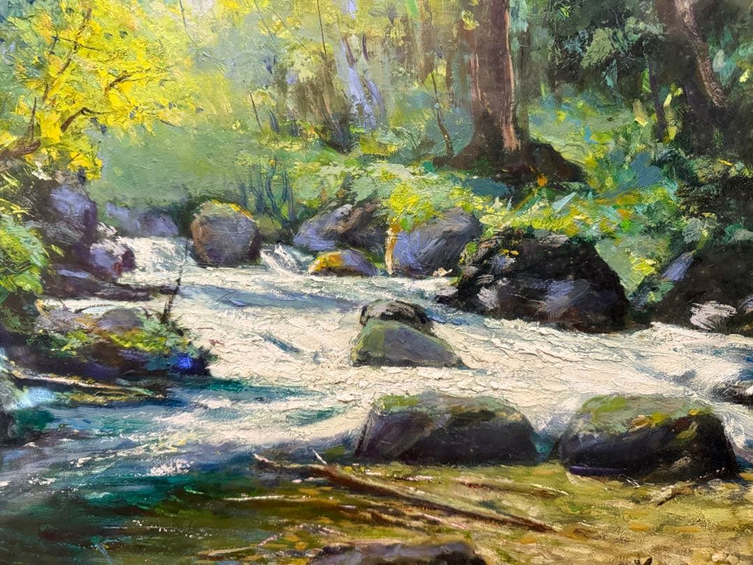 53.「初夏の奥入瀬」髙橋一善 油絵