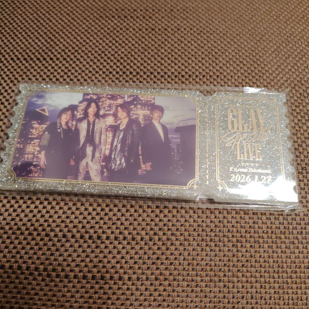 GLAY Special LIVE記念アクリルブロック未開封&銀テープ&レシート