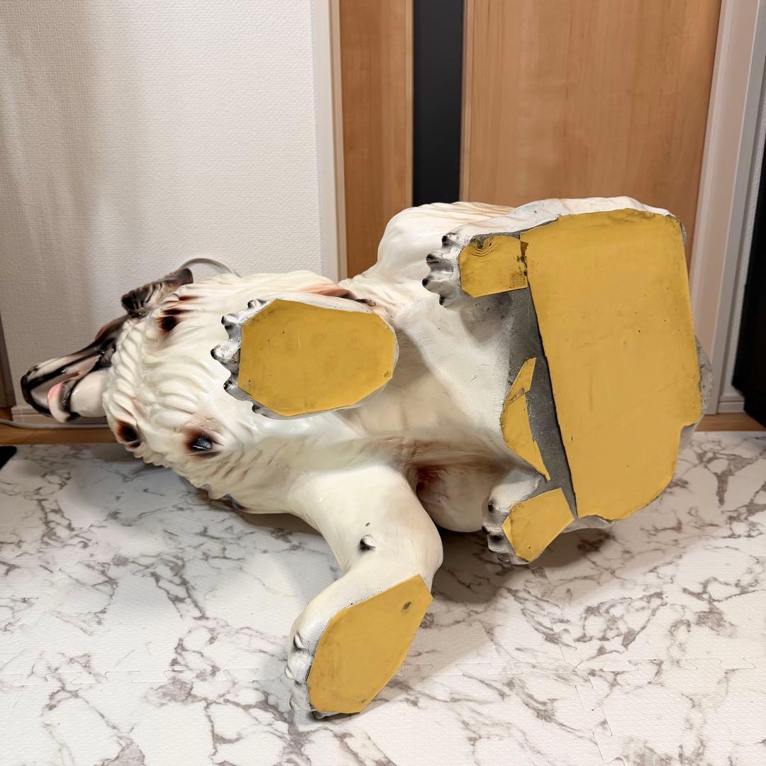 送料無料 特大高さ80cm セントバーナード 大型犬 置物 置き物 インテリア