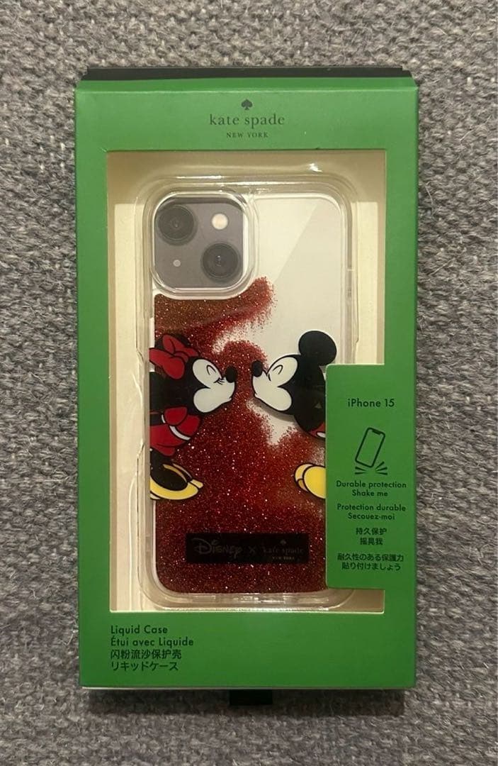 kate spade ミッキー ミニー iPhone 15 ケース