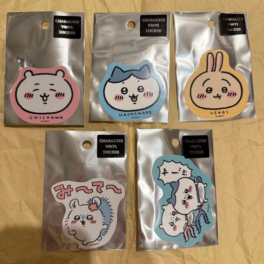 ちいかわ シール23点セット クリアシール フレークシール ゆうえんち等
