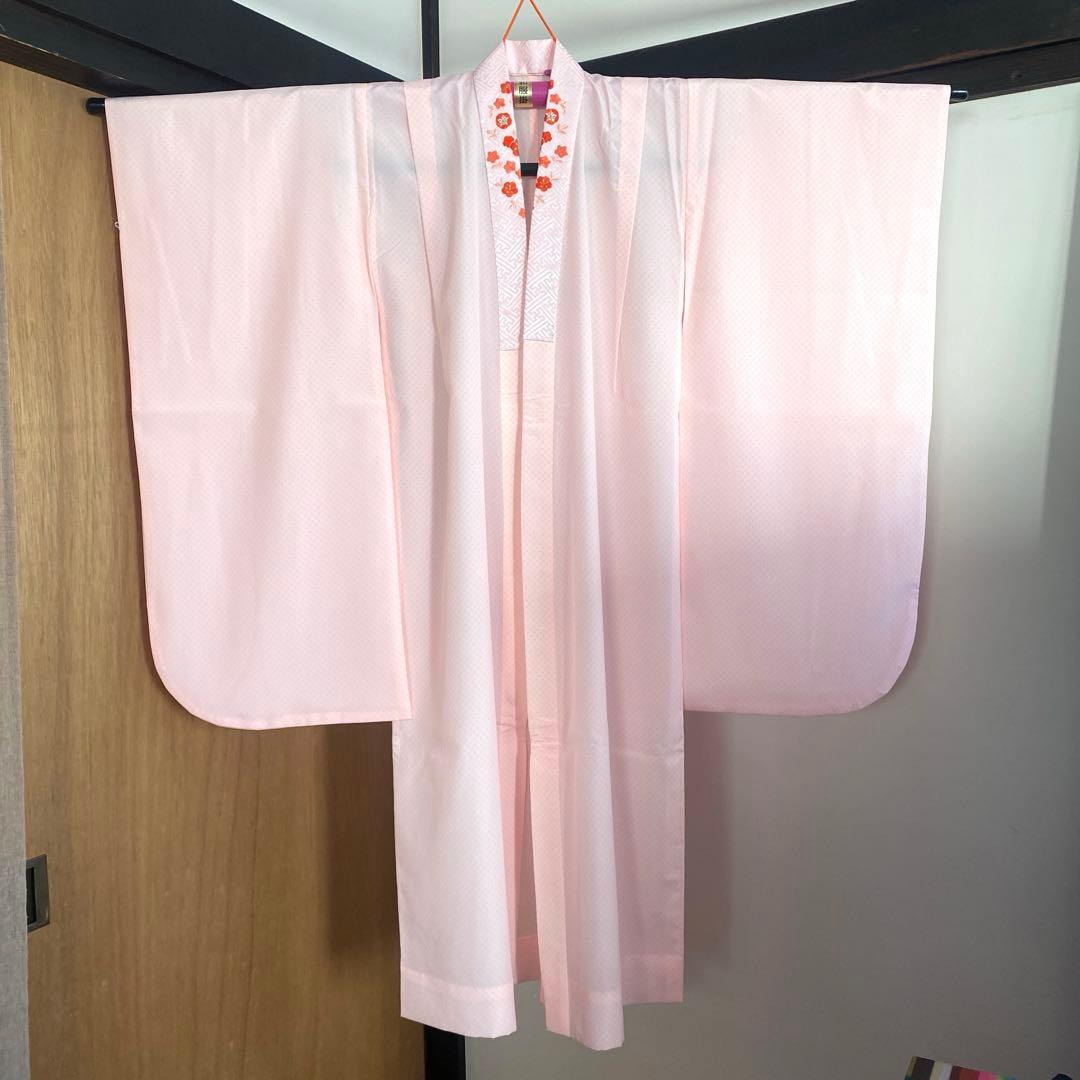 専用　七五三　7歳　青　正絹　着物　このゆびとまれ