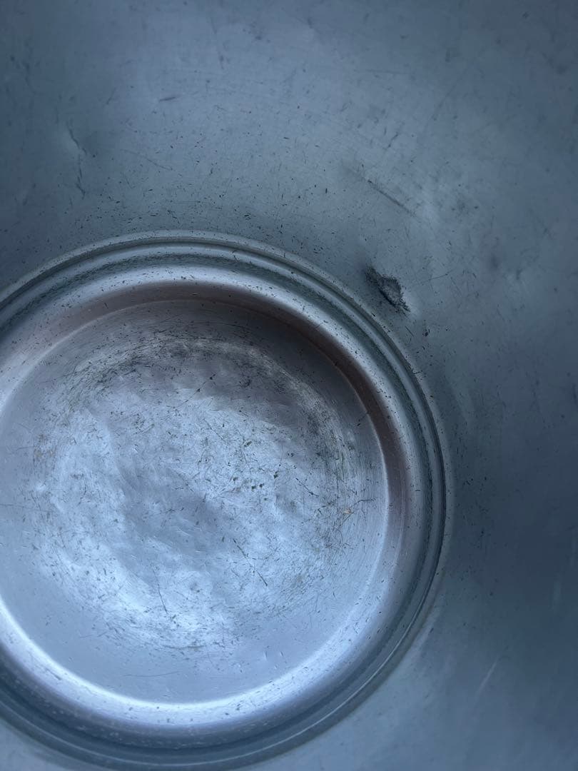 レトロ　給食アルミケース丸型　１０Ｌ