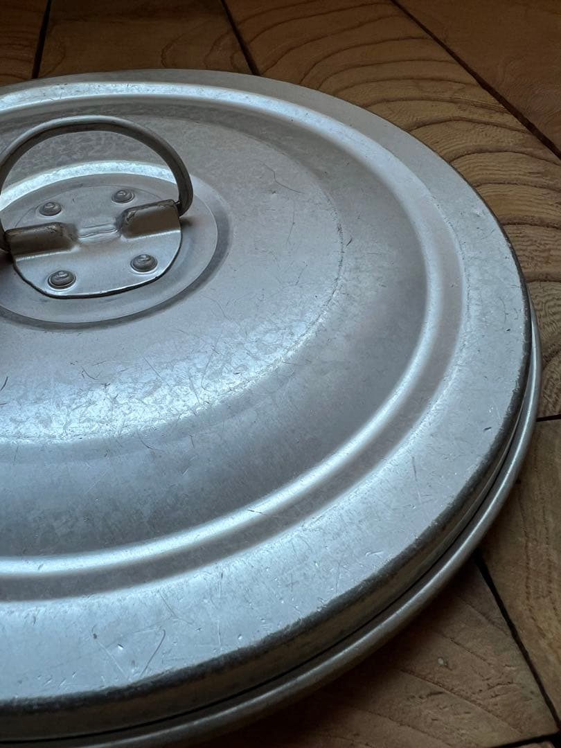 レトロ　給食アルミケース丸型　１０Ｌ