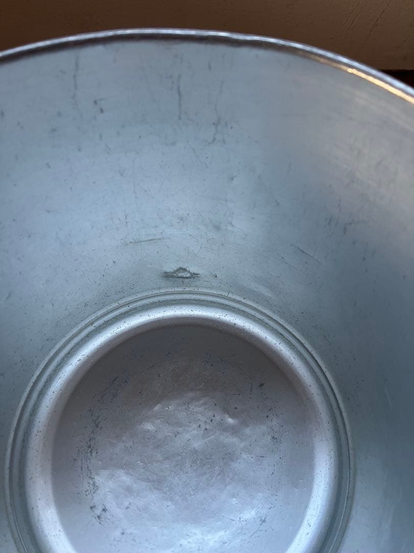 レトロ　給食アルミケース丸型　１０Ｌ