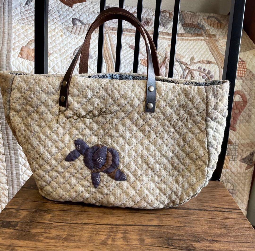 ハンドメイド　パッチワークトートバック