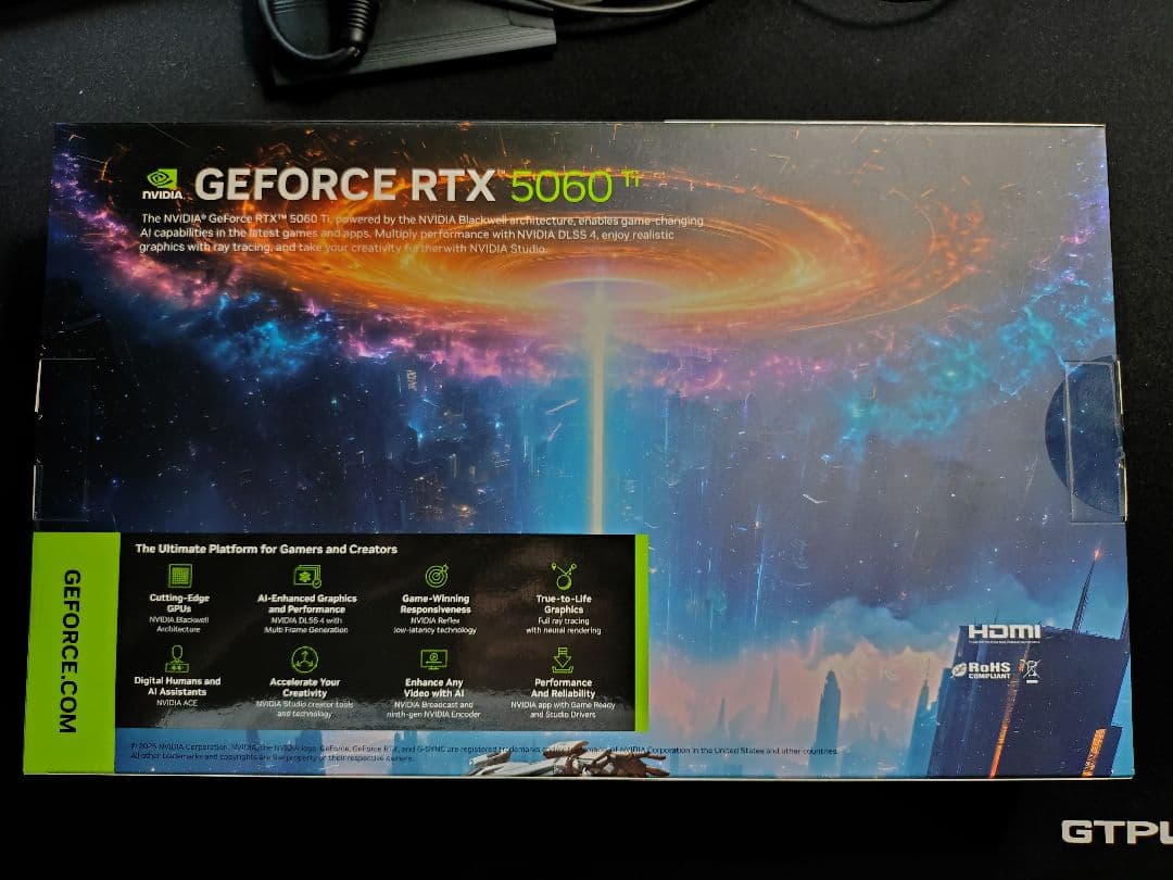 玄人志向 GEFORCE RTX5060ti 16GB