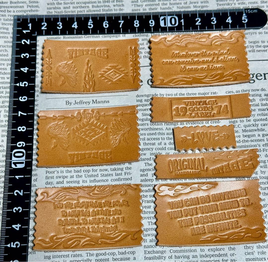 No.256 革タグ レザータグ ハンドメイド