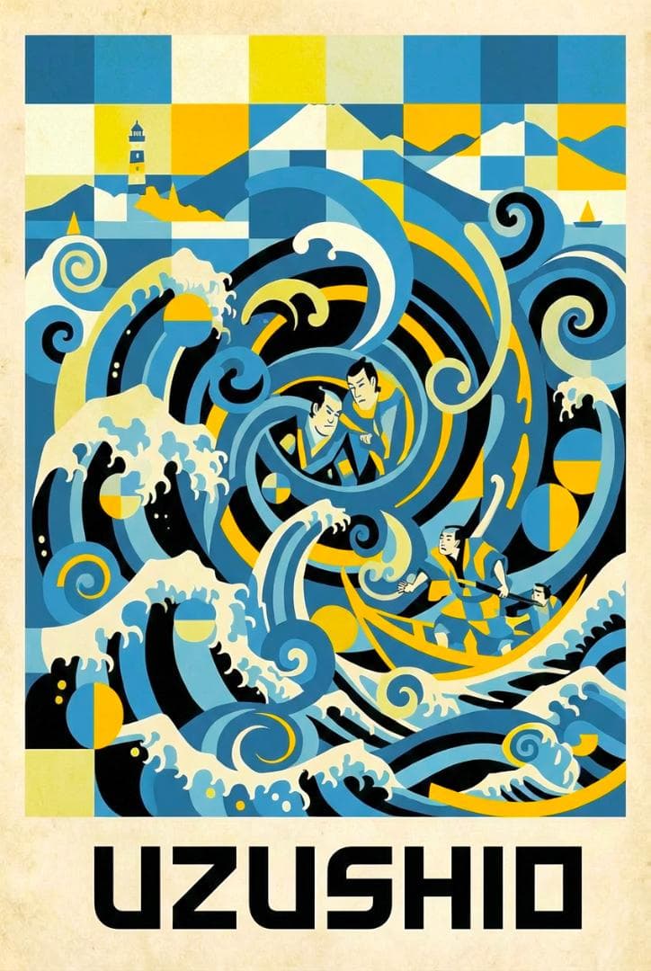 A1 静かな浮世絵アート｜和モダン × ミニマルデザイン｜日本製高品質