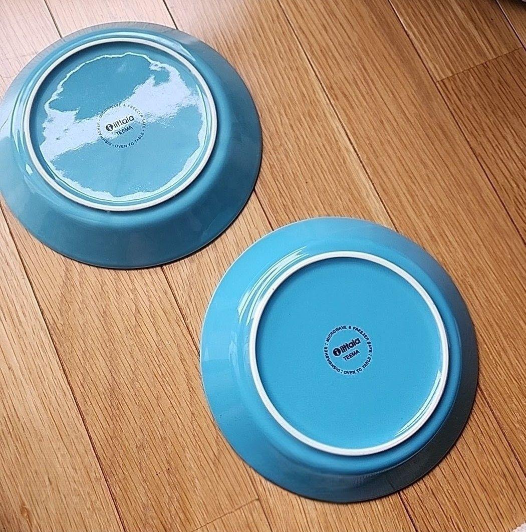  Teema 17cm皿 廃盤ターコイズカラー2枚セット