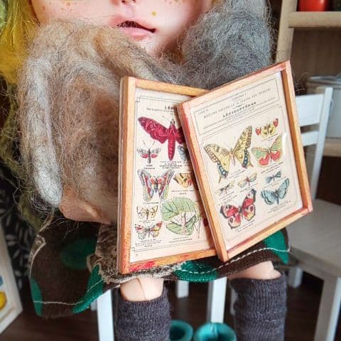 展示＊ミニチュア 額入りポスター