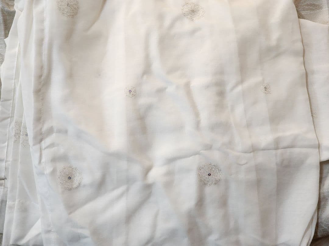 ニトリ　オーダーカーテン　ロコナムアイボリー+レースカーテン(ドイリー) 1式