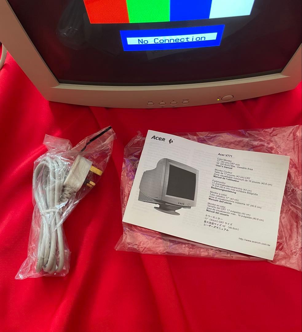 CRTモニター ACER V771 & x68000用メモリ増設ボード