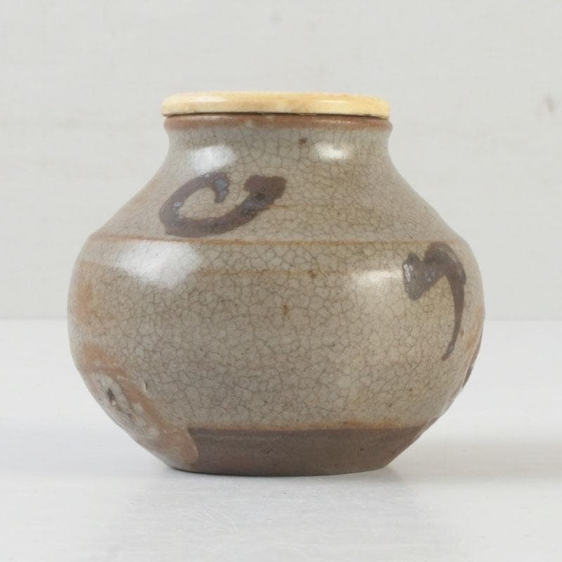 茶道具　唐津焼　茶入　時代箱　V　9957