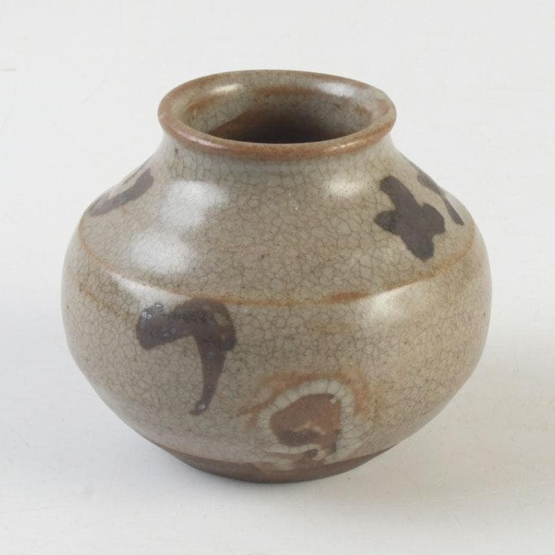 茶道具　唐津焼　茶入　時代箱　V　9957