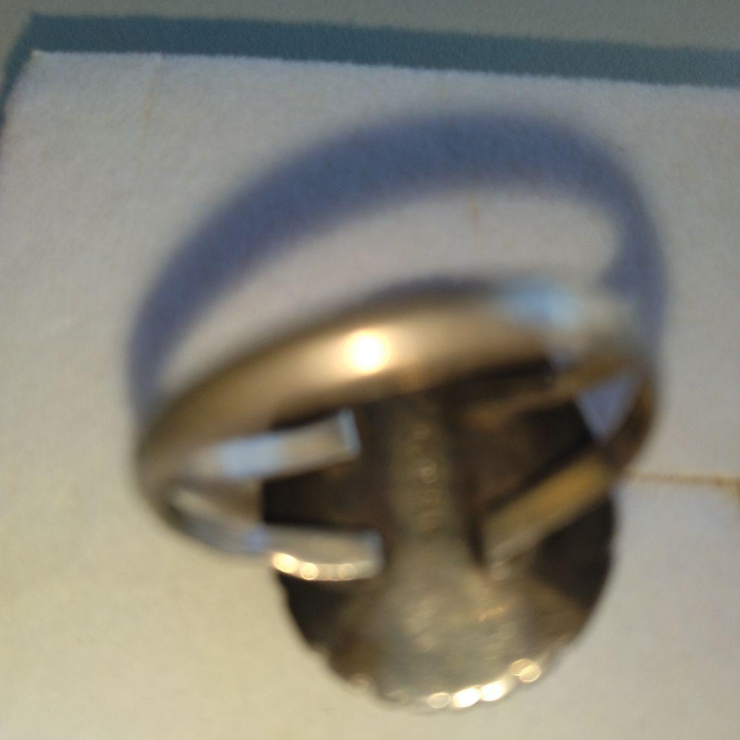 ナバホ族　ターコイズシルバーリング