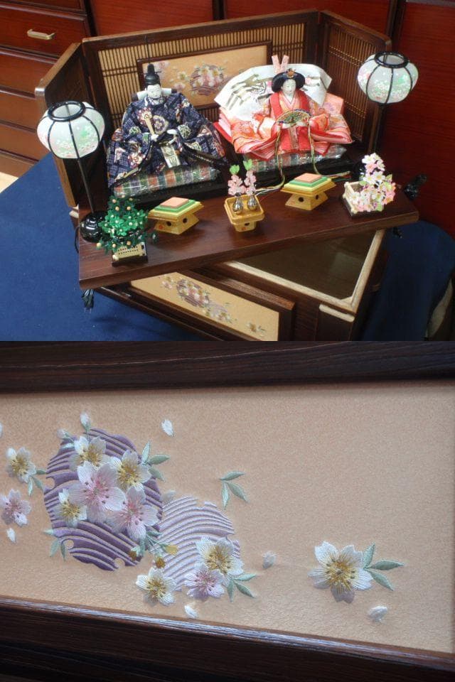 さらに値下げ！訳アリ！新品●激安！65巾 ひな人形 親王飾り 収納飾り 雛人形●