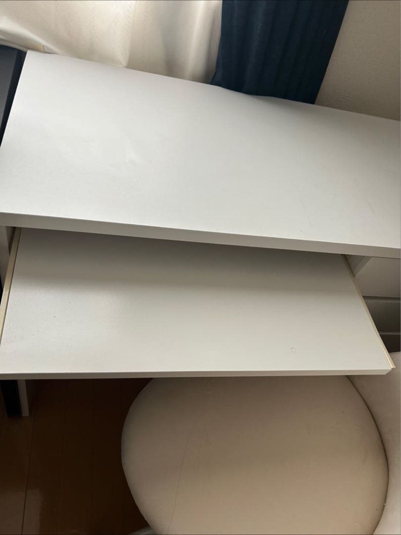 ホワイトデスク〔完成品•送料無料〕